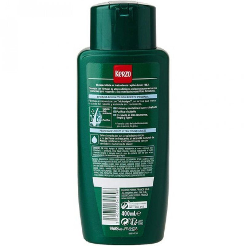 Kerzo - Anti Hair Loss Shampoo - Refreshing - For Oily Hair In The Situation