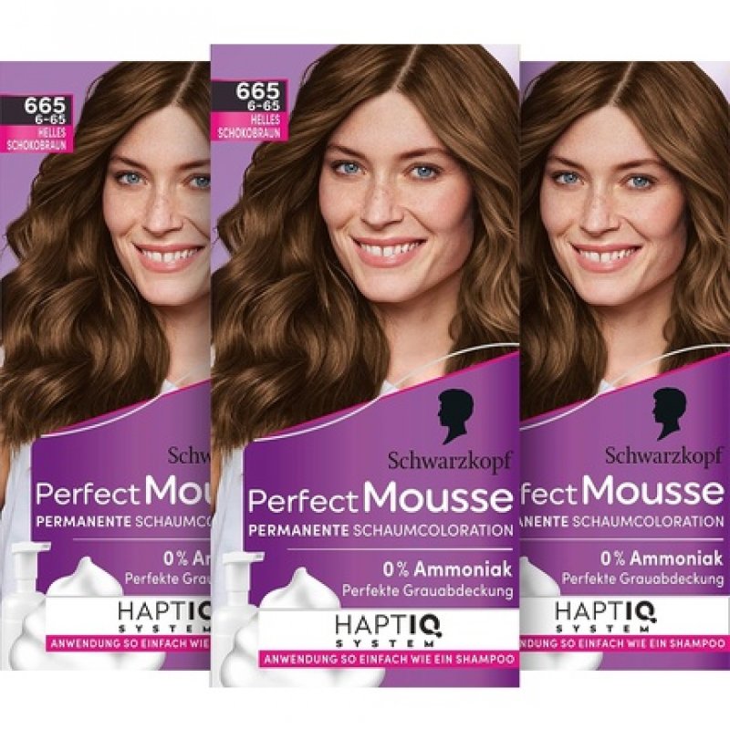 Perfect Mousse Foam Colour 6-65/665 Level 3 Light Chocolate Brown 92.5ml