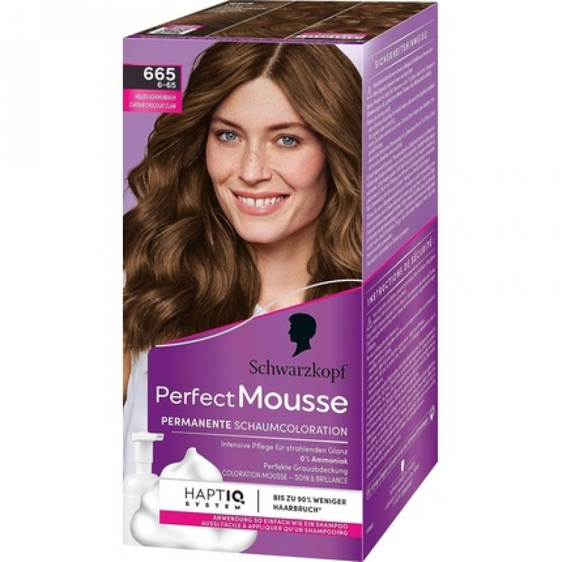 Perfect Mousse Foam Colour 6-65/665 Level 3 Light Chocolate Brown 92.5ml