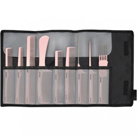JAGUAR A-Line Hair Comb 9-Piece Set Arctic White 0.19kg