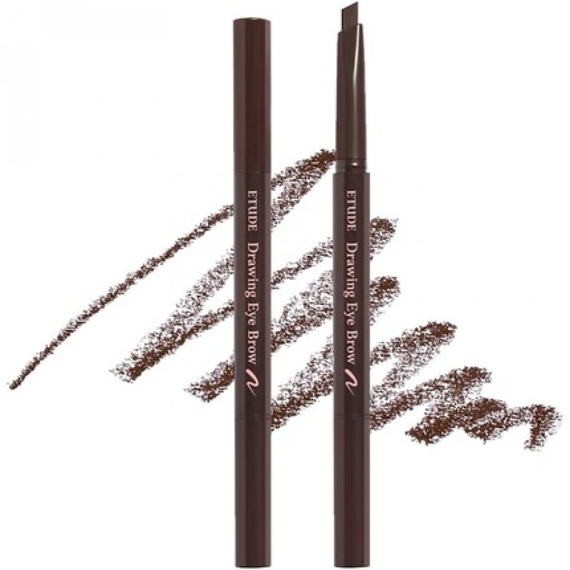 Etude House Drawing Eye Brow 3 Brown 21AD Long Lasting Eyebrow Pencil for Soft Textured Natural Daily Look Eyebrow