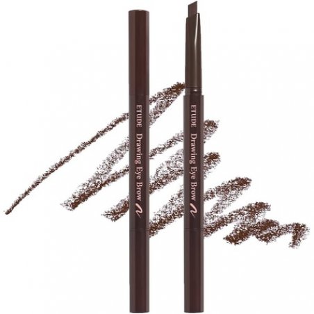 Etude House Drawing Eye Brow 3 Brown 21AD Long Lasting Eyebrow Pencil for Soft Textured Natural Daily Look Eyebrow