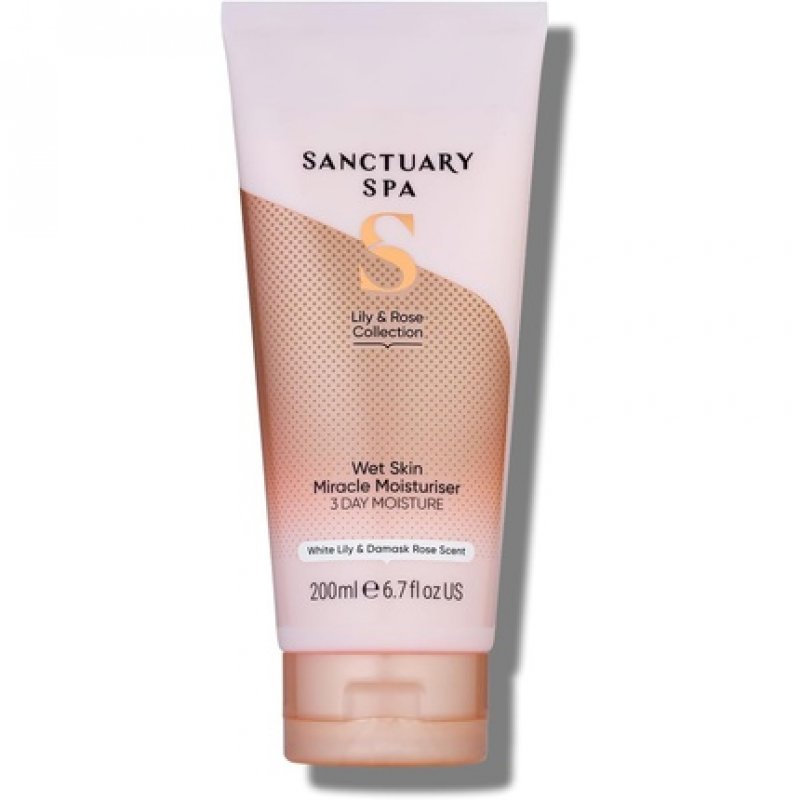 Sanctuary Spa Lily and Rose Body Lotion Wet Skin Moisture Miracle In-Shower Body Moisturizer 200ml