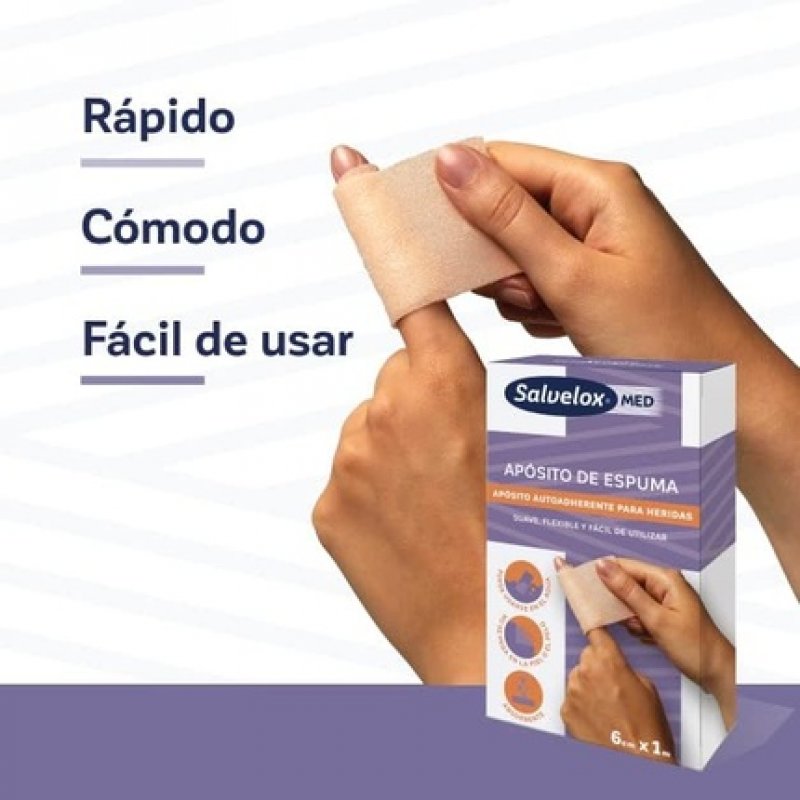 Self Adhesive Foam Dressing 1m x 6cm Strip