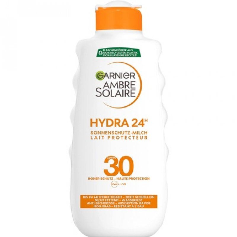 Garnier Ambre Solaire Sun Protection Milk SPF 30 Moisturising Sun Cream with Shea Butter 200ml