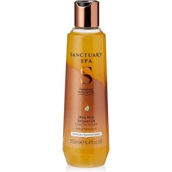 Sanctuary Spa Ultra Rich Shower Oil for Dry Skin No Mineral Oil Cruelty Free and Vegan 250ml Vanilla