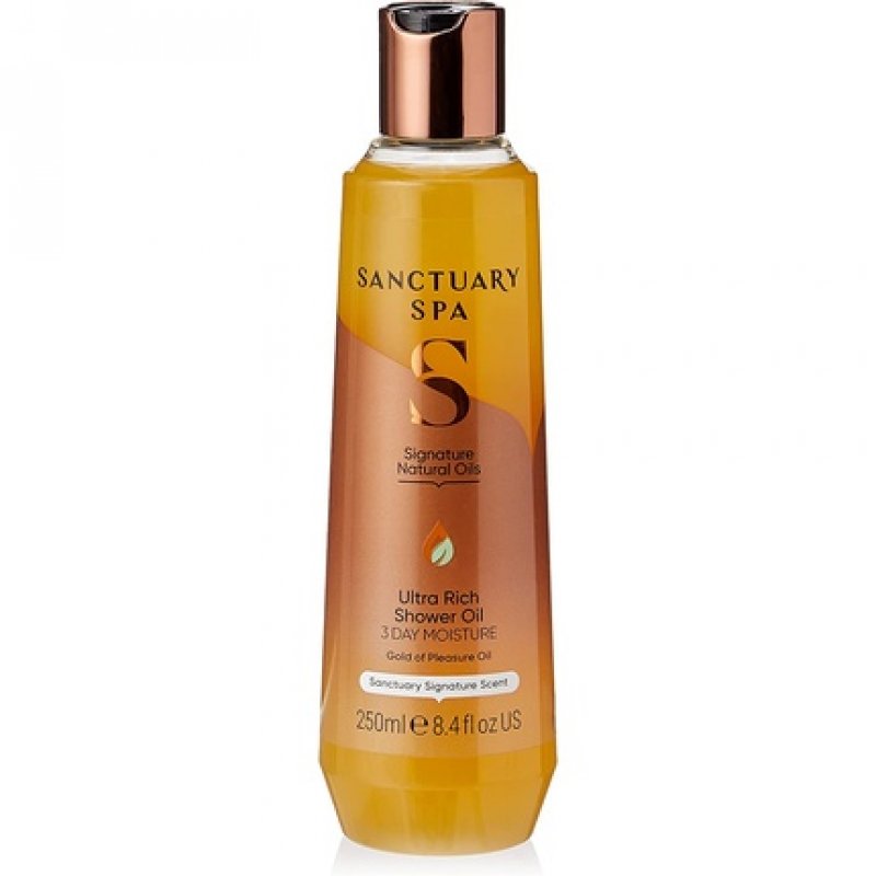 Sanctuary Spa Ultra Rich Shower Oil for Dry Skin No Mineral Oil Cruelty Free and Vegan 250ml Vanilla