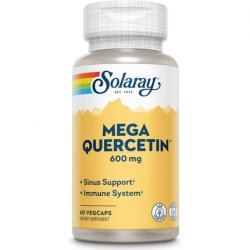 SOLARAY Mega Quercetin Healthy Cells Heart Circulatory Respiratory System Support Bioflavonoids AMPK Activator Non-GMO