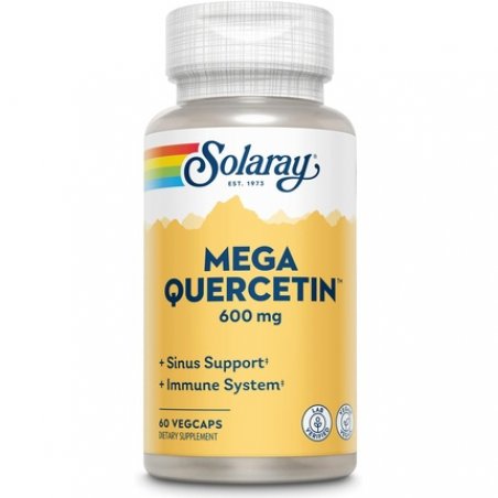 SOLARAY Mega Quercetin Healthy Cells Heart Circulatory Respiratory System Support Bioflavonoids AMPK Activator Non-GMO