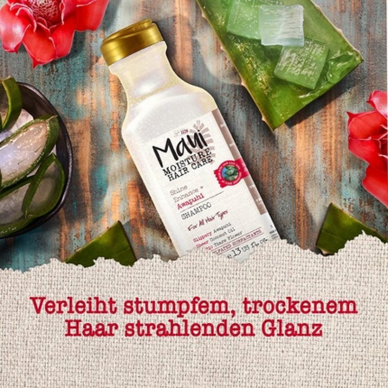 Maui Moisture Shine Enhancing Aloe Vera Vegan Shampoo 385ml