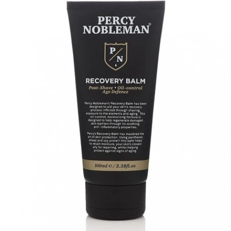 Percy Nobleman Recovery Balm Aftershave Balm Post Shave Oil Control Moisturizer for Men 100ml Black