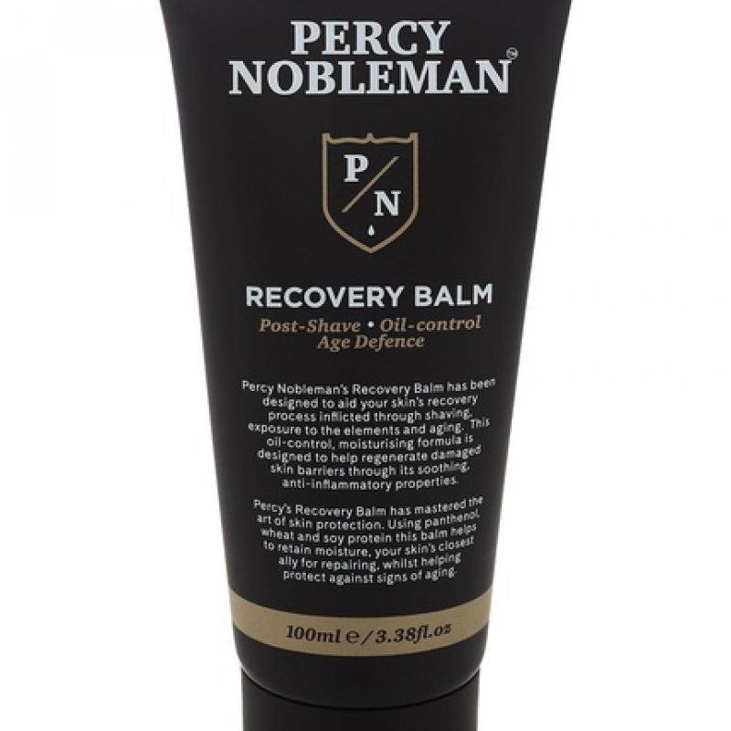Percy Nobleman Recovery Balm Aftershave Balm Post Shave Oil Control Moisturizer for Men 100ml Black