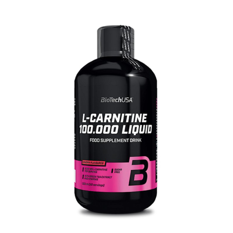 Biotech USA L-Carnitine 100000 Liquid Cherry Flavor 500ml