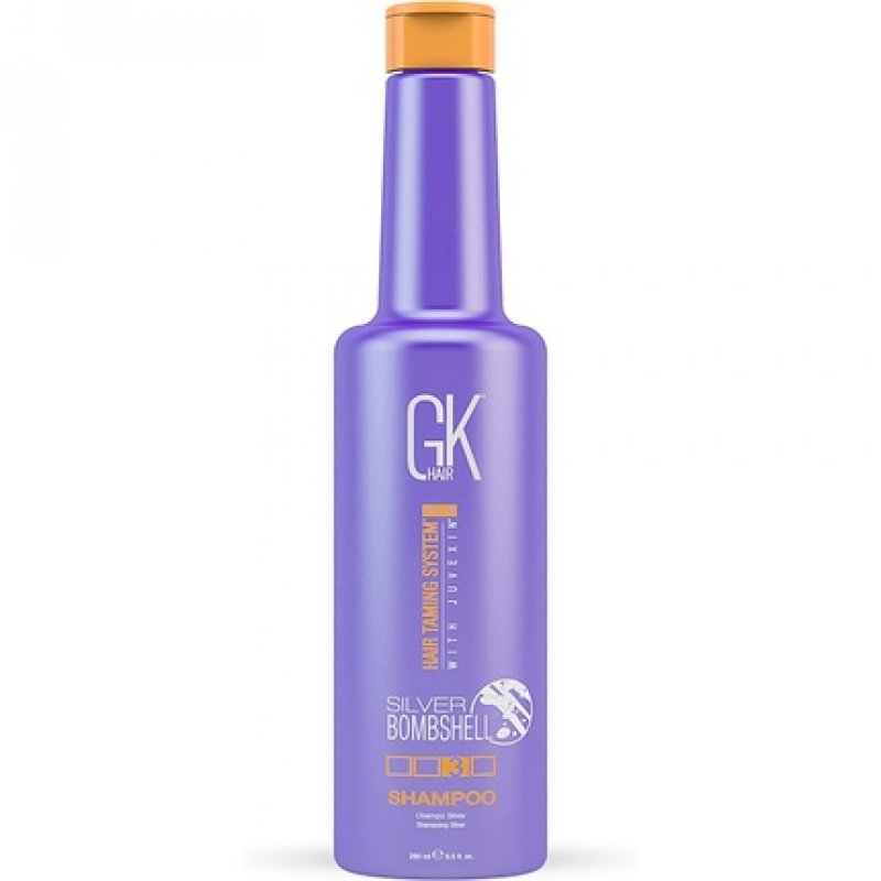 GK HAIR Global Keratin Silver Bombshell Purple Shampoo 280ml 9.5 Fl Oz - For Blonde Platinum Ash Silver and Gray Hair