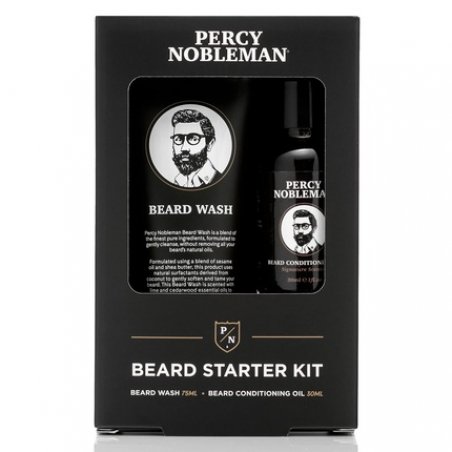 Percy Nobleman Beard Starter Set with Beard Oil and Wash 30ml/75ml