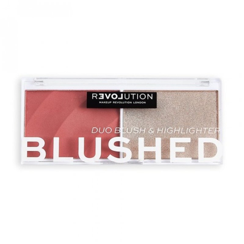 Revolution Relove Blushed Duo Blush and Highlighter - Cute
