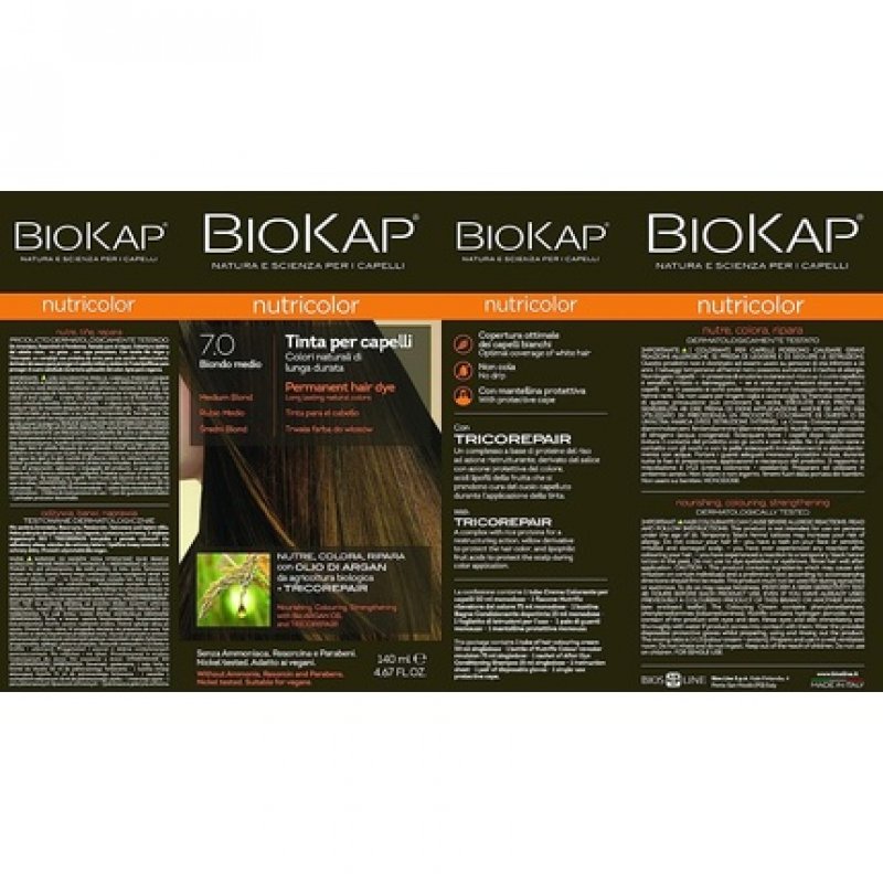 Biokap Tinta X Capelli 7.0 Medium Blonde Hair Dye