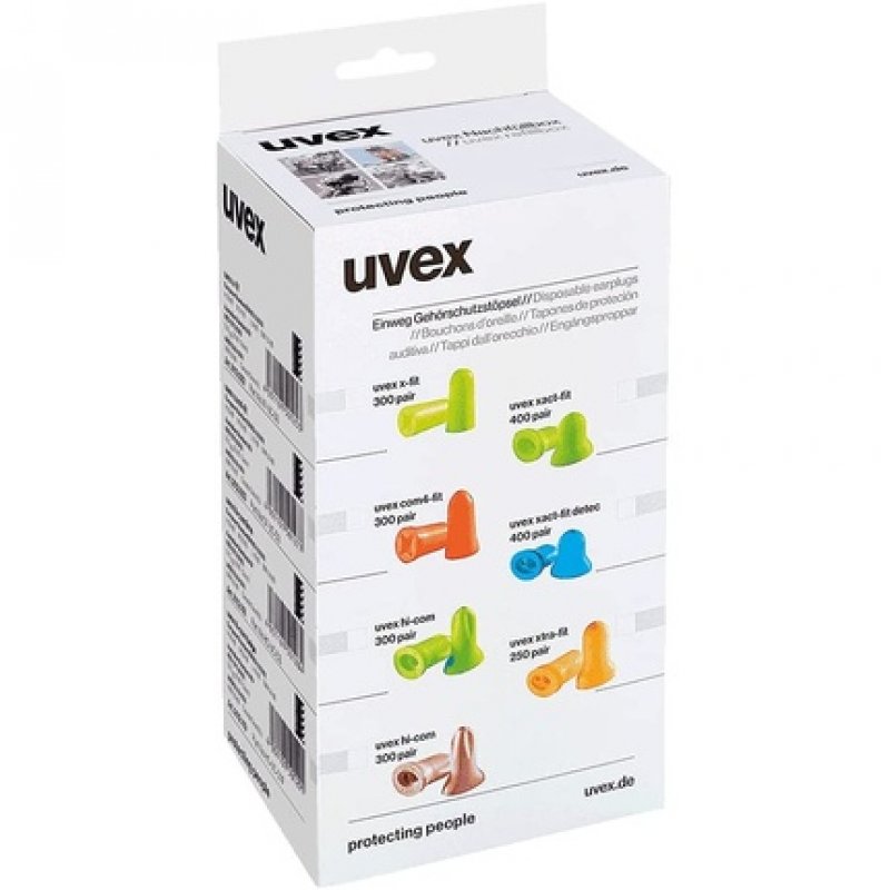 Uvex x-fit Earplugs Without Cord 300 Pairs Refill Pack