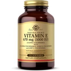 Solgar Natural Source Vitamin E 671mg Softgels - Supports Immune System and Protects Cells from Oxidative Stress