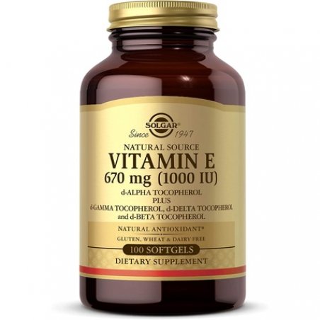 Solgar Natural Source Vitamin E 671mg Softgels - Supports Immune System and Protects Cells from Oxidative Stress
