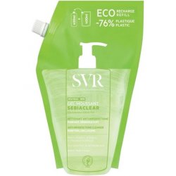 SVR SEBIACLEAR Foaming Face & Body Cleansing Gel for Oily, Acne-Prone, Combination Skin 400ml - New Formula