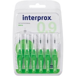 Interprox Green Micro Interdental Brushes 6 pieces