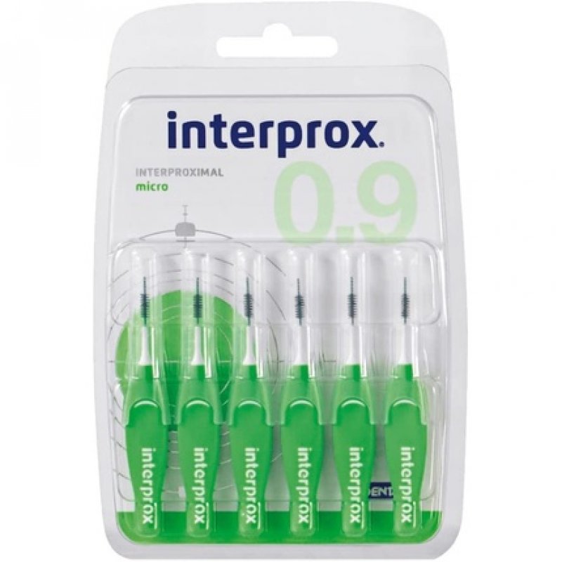 Interprox Green Micro Interdental Brushes 6 pieces