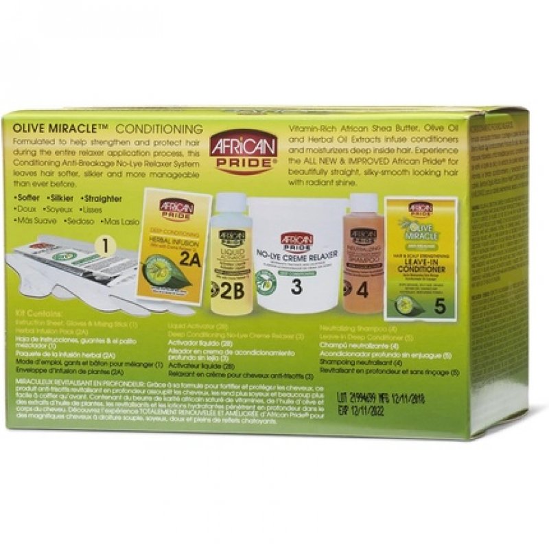 African Pride Olive Miracle Deep Conditioning Anti-Breakage No-Lye Relaxer