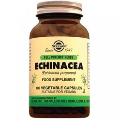 Solgar Echinacea Full Potency Herb 100 Vegetarian Capsules