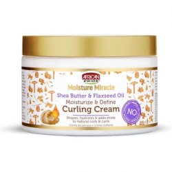 African Pride Moisture Miracle Shea Butter & Flaxseed Oil Curling Cream 12 oz