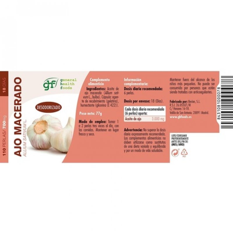 Macerated Garlic Softgels 700mg