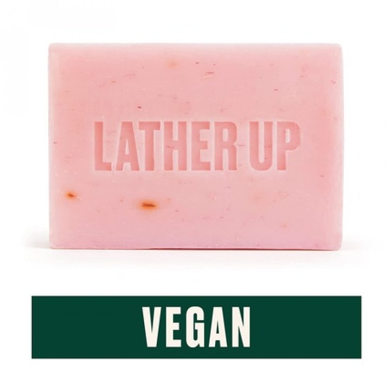 The Body Shop British Rose Cleansing Face & Body Bar Exfoliates and Cleanses 3.5oz