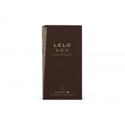 LELO HEX Respect XL Extra Large Condoms with Increased Strength Lubricated XL Condoms for Men 2.28-Inch/58mm Diameter