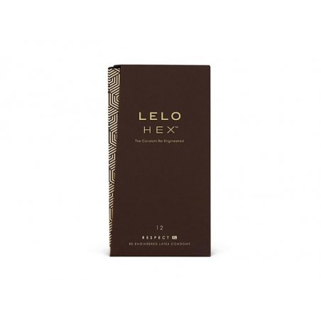 LELO HEX Respect XL Extra Large Condoms with Increased Strength Lubricated XL Condoms for Men 2.28-Inch/58mm Diameter