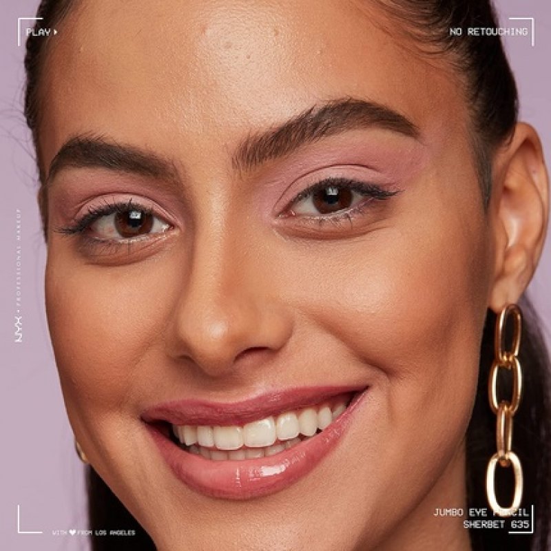 NYX Professional Makeup Jumbo Eye Pencil Sherbet Coral Eyeshadow and Eyeliner Pencil 635 Sherbet