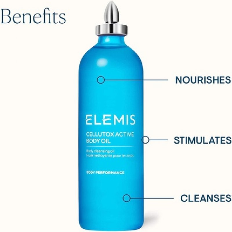 ELEMIS Cellutox Active Body Oil with Sea Buckthorn, Sea Fennel, Lemon and Juniper Essential Oils 100ml