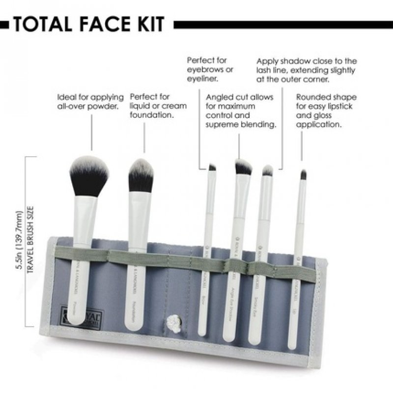 Moda Total Face Set with Case White