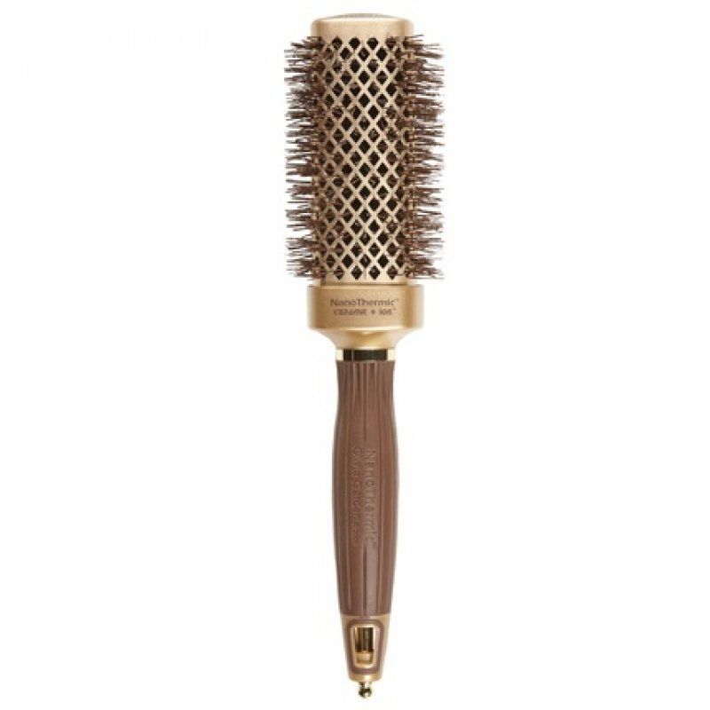 Olivia Garden NanoThermic Ceramic Ion Square Shaper Thermal Hair Brush 1.5 Inch
