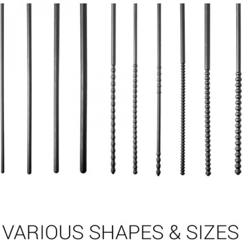 All Black 8mm Silicone Urethral Probe