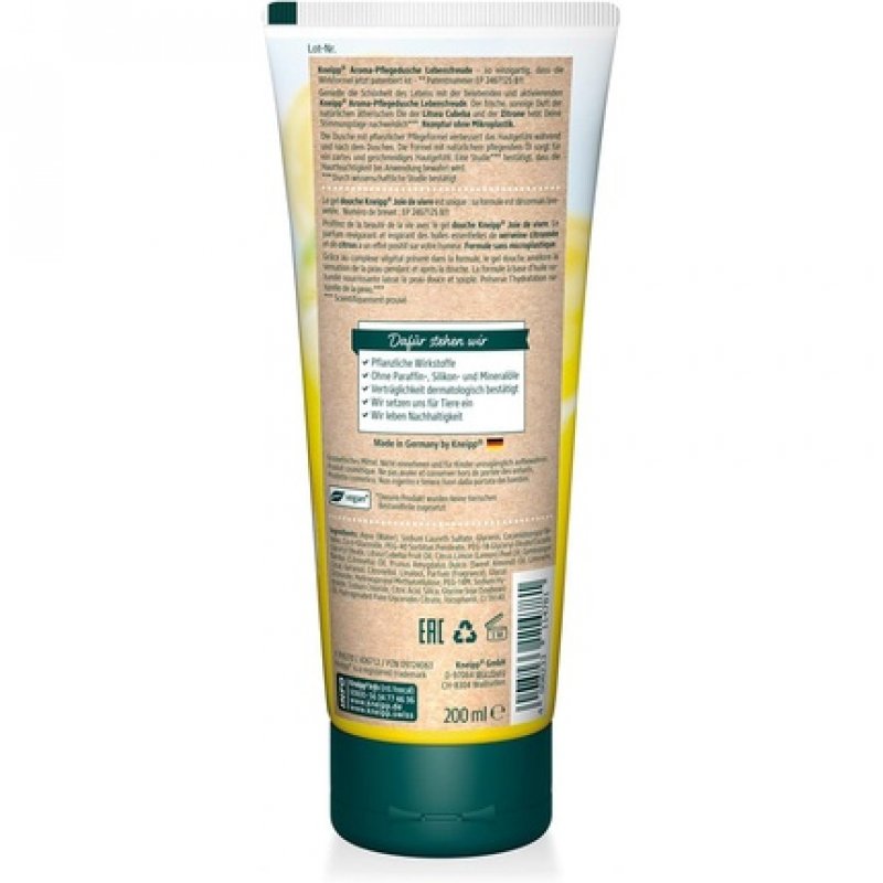 Kneipp Aroma Nourishing Shower Gel for Life Hydrating 200ml