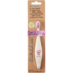 Jack N' Jill Koala Bio Kids Toddler and Baby Toothbrush Vegan Non-GMO Biodegradable Cornstarch BPA Free PVC Free