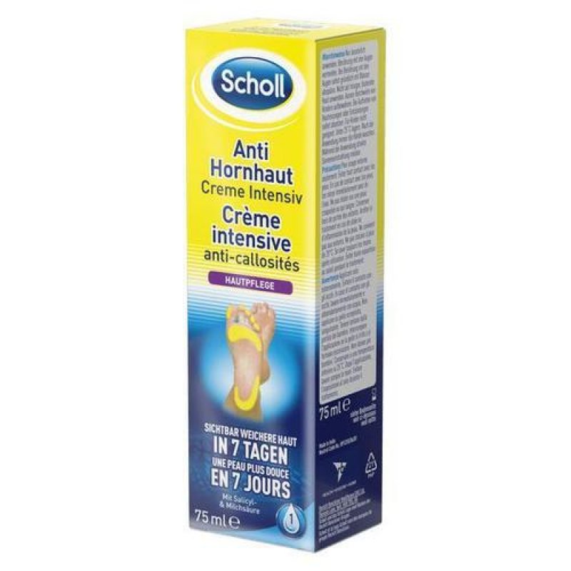 Scholl Intensive Anti-Corn Cream Moisturizing Cream for Feet - Effective Corn Reduction after One Application -