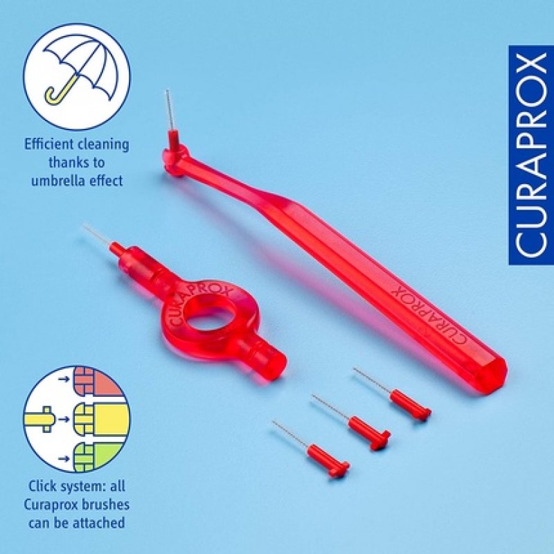 Curaprox CPS 07 Prime Start Interdental Brush Kit Red 7 Count