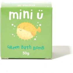 Mini U Bath Bomb Bathtime Gift Box Idea for Kids Vegan Non-Toxic Gentle on Skin Mess-Free & Stress Free Green