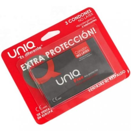UNIQ Free Aro Latex-Free Condom Protector 3 Units