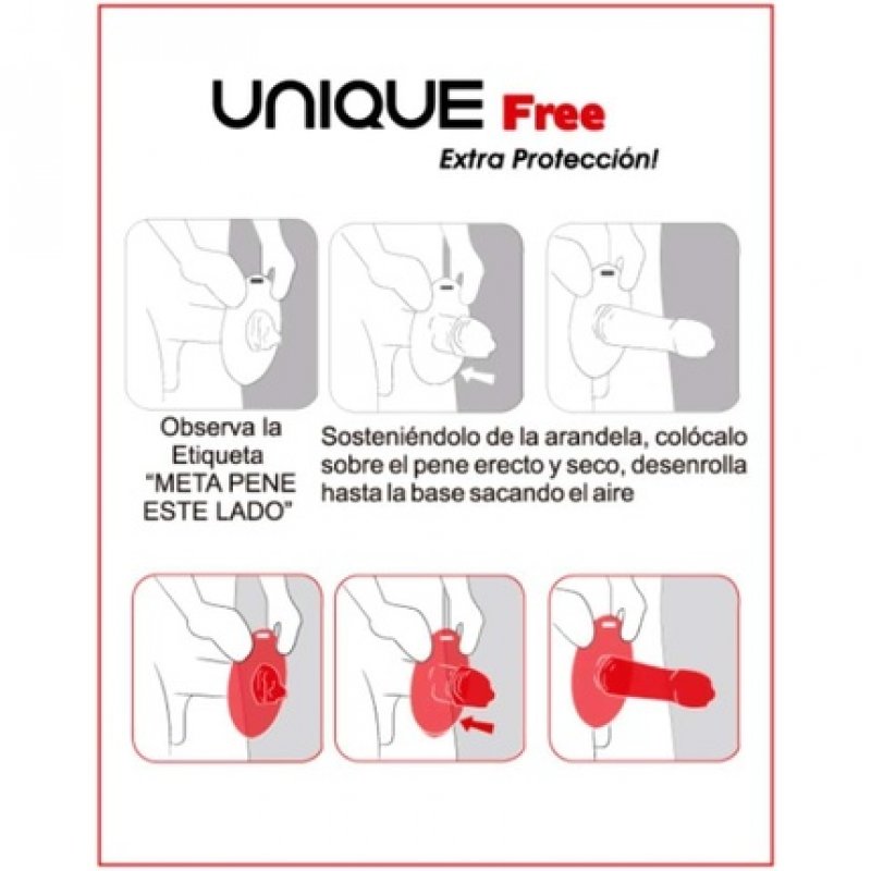 UNIQ Free Aro Latex-Free Condom Protector 3 Units