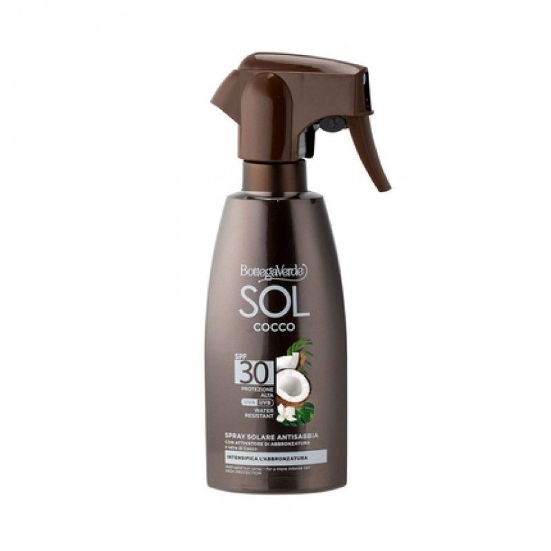 Bottega Verde SOL COCO Sun Spray - Sun Protection, Intensifies Tanning - with Tanning Activator and Coconut Milk 250ml