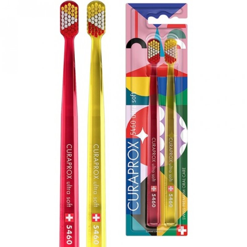 Curaprox CS 5460 Manual Toothbrush Ultra Soft Special Edition Power Smile - Pack of 2