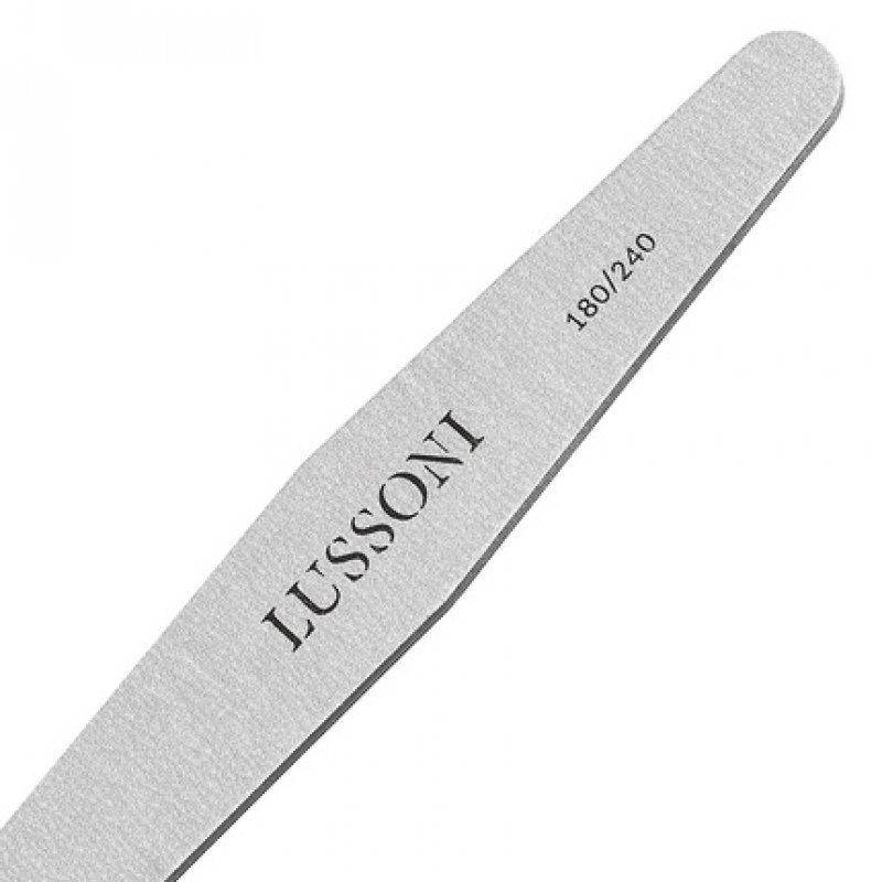 T4B Lussoni Zebra Diamond Files Trapezoid Nail File 180/240 Grit for Artificial and Natural Nails