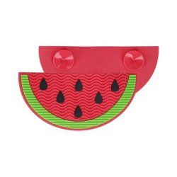 T4B MIMO Makeup Brush Cleaner - Watermelon Shaped Silicone Design for Easy and Convenient Regular Brush Cleaning